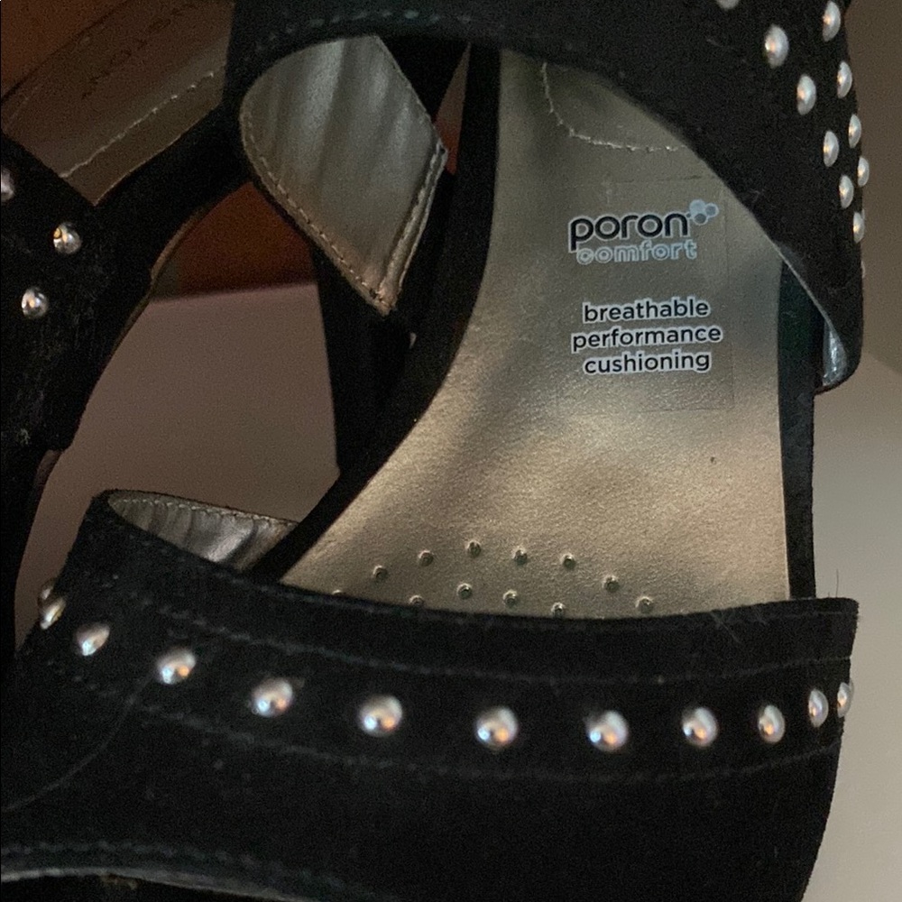 Worthington Black Stiletto Heels with Studded Straps - Picture 8 of 9